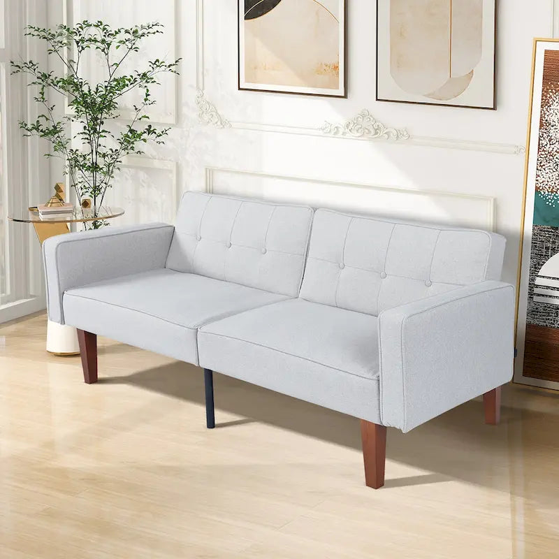 Convertible Memory Foam Futon Sofa Bed - Foldable Daybed Loveseat Sleeper 2