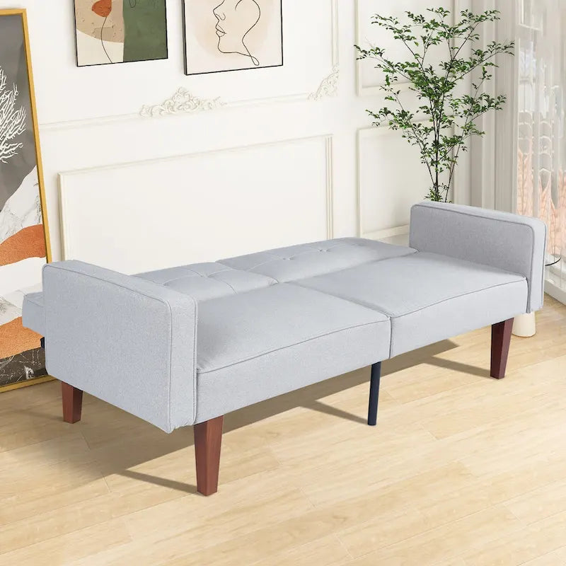 Convertible Memory Foam Futon Sofa Bed - Foldable Daybed Loveseat Sleeper 3