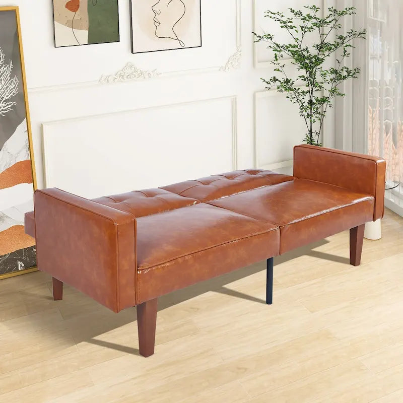Convertible Memory Foam Futon Sofa Bed - Foldable Daybed Loveseat Sleeper 10