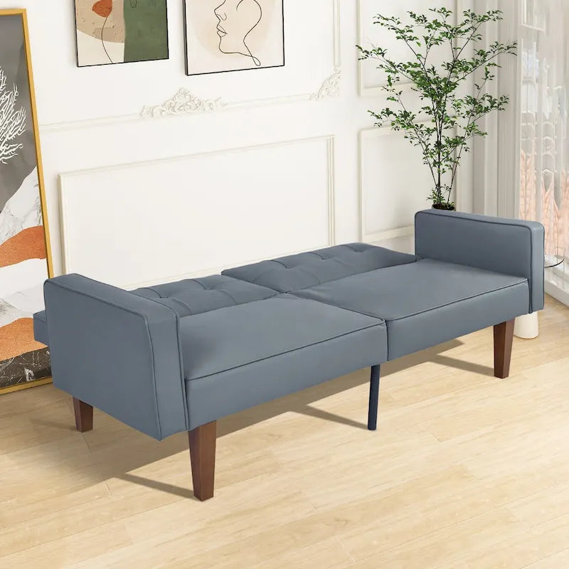 Convertible Memory Foam Futon Sofa Bed - Foldable Daybed Loveseat Sleeper 16
