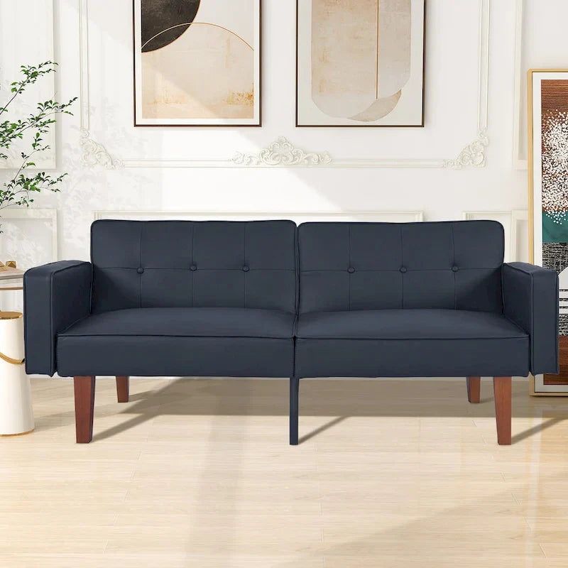 Convertible Memory Foam Futon Sofa Bed - Foldable Daybed Loveseat Sleeper 29