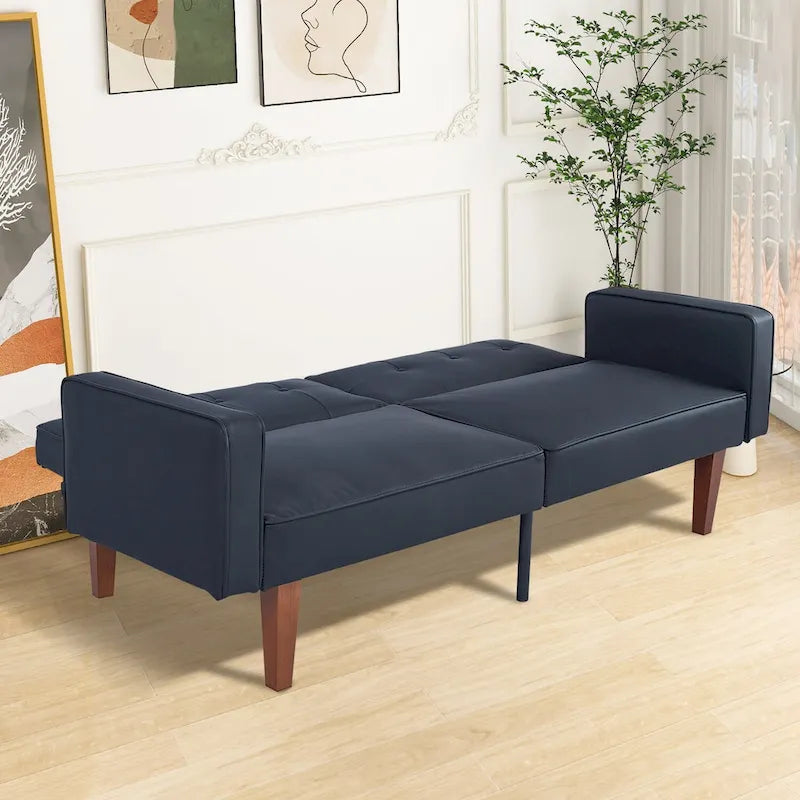 Convertible Memory Foam Futon Sofa Bed - Foldable Daybed Loveseat Sleeper 31
