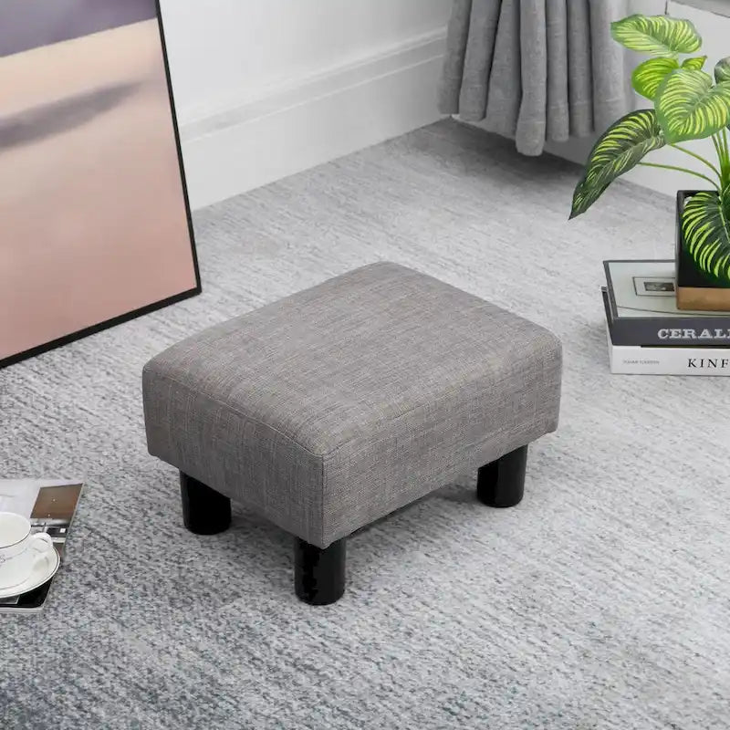 Copper Grove Chaparro Contemporary Linen Footrest Ottoman 1
