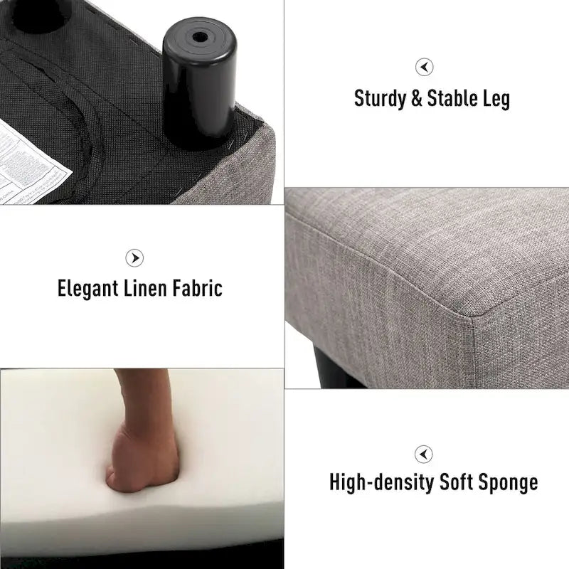 Copper Grove Chaparro Contemporary Linen Footrest Ottoman 3