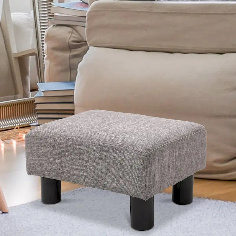 Copper Grove Chaparro Contemporary Linen Footrest Ottoman 6
