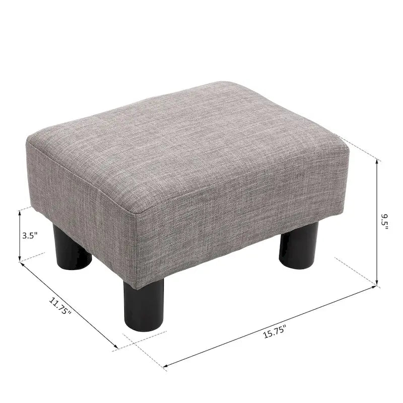 Copper Grove Chaparro Contemporary Linen Footrest Ottoman 7
