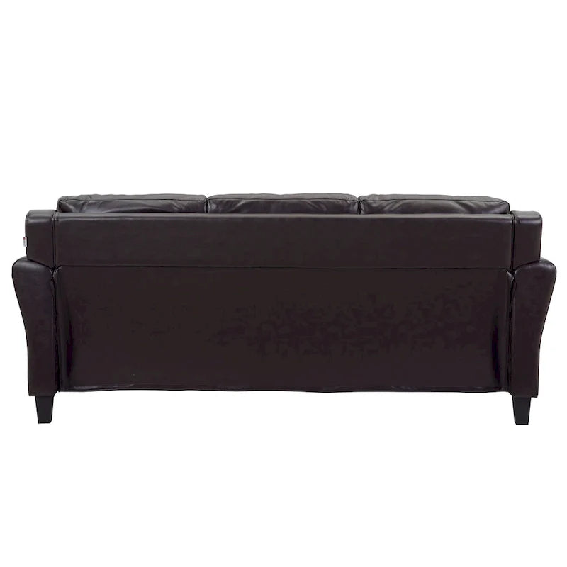 iLounge Harvard Faux Leather Couch 4
