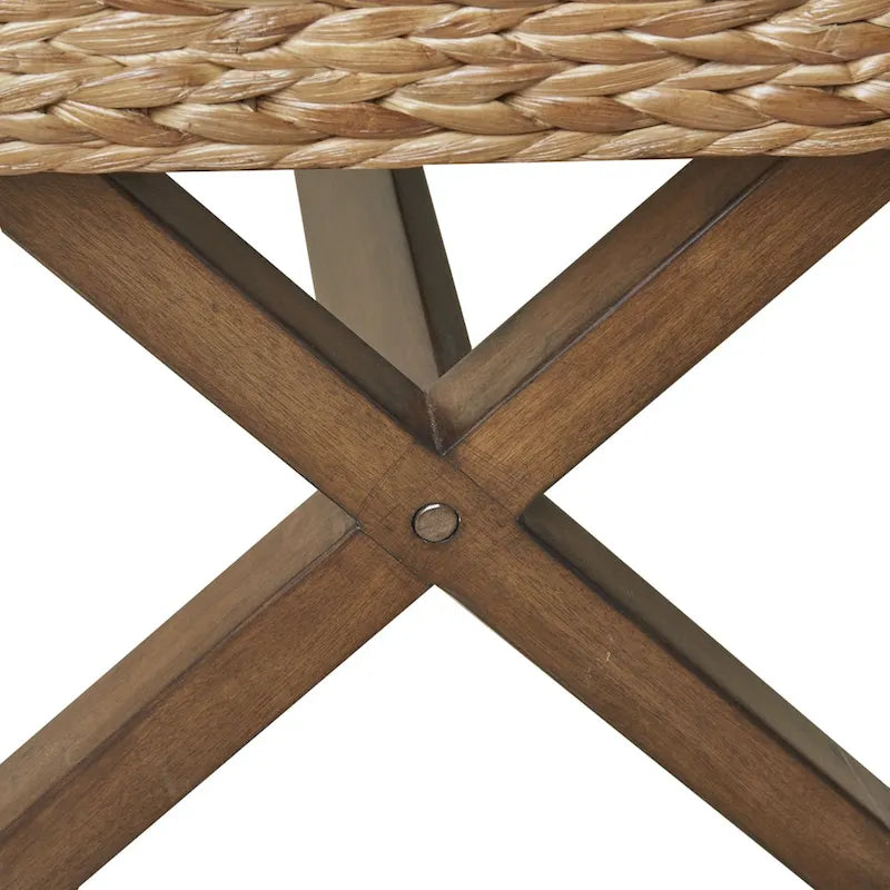 INK+IVY Seadrift Handcrafted Water Hyacinth Accent Bench 5