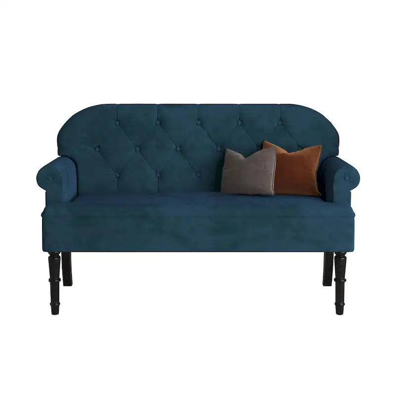 Margherita Upholstered Rolled Arm Loveseat 3