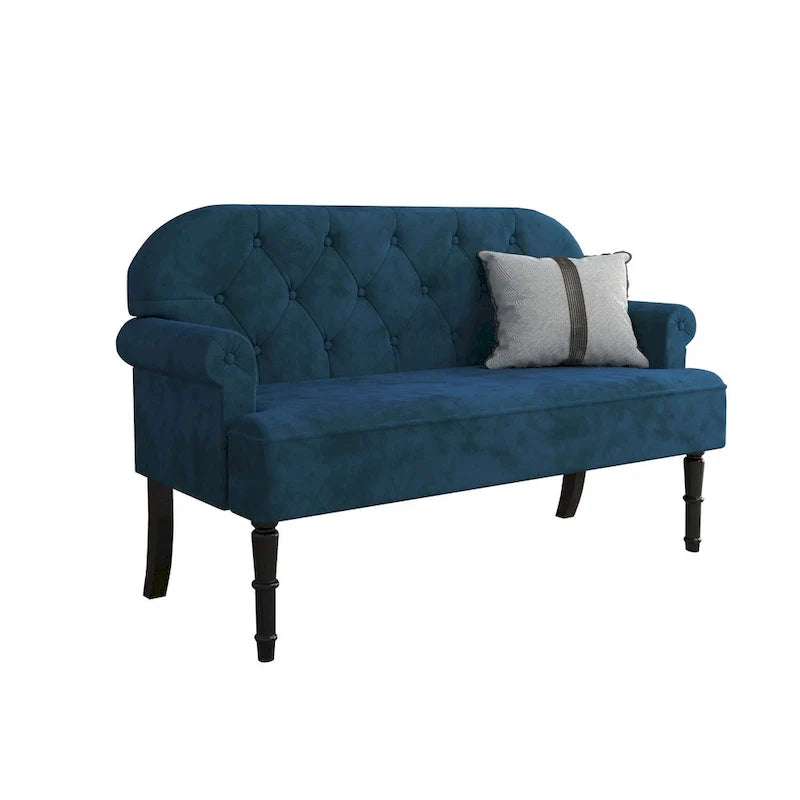Margherita Upholstered Rolled Arm Loveseat 4