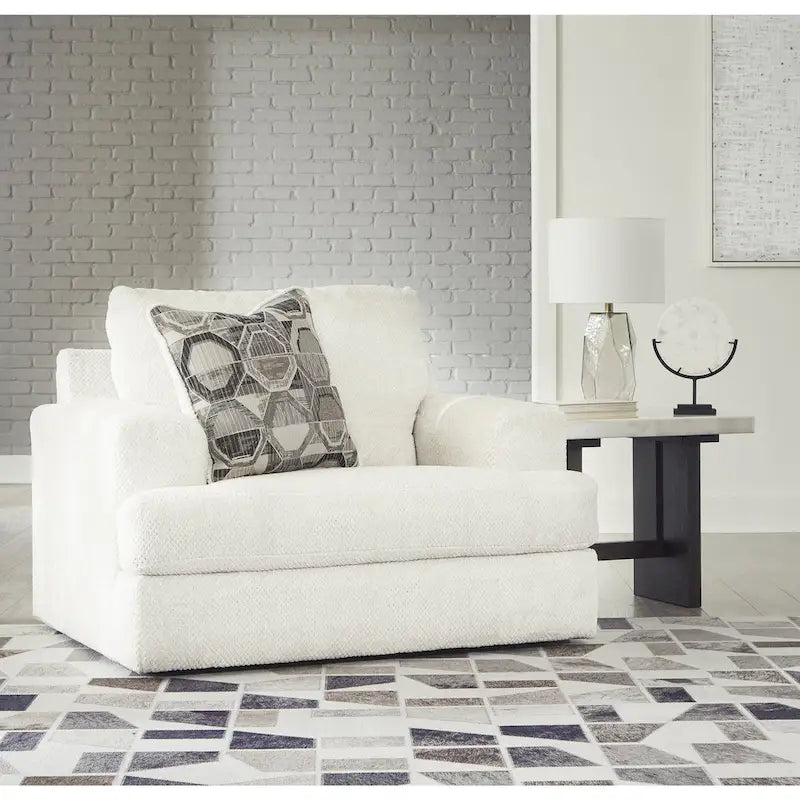 Signature Design by Ashley Karinne Oversized Linen Chair - Dimensions: 51" W x 41" D x 39" H