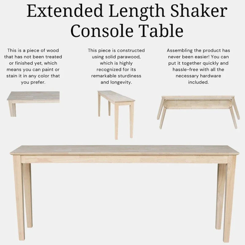 Fairview 72-Inch Shaker Console Table by Porch & Den 1