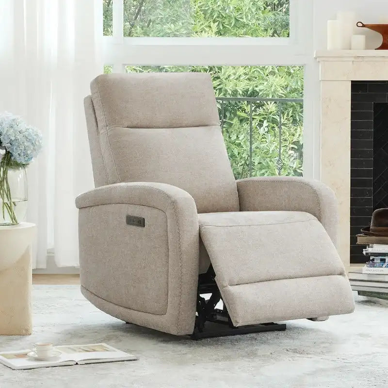 Power Recliner Chair with Adjustable Headrest USB Charging and Zero Wall Design 4