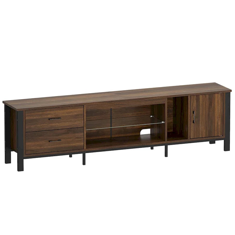 Contemporary 80-Inch TV Stand for 75/80/85 Inch TVs with 2 Drawers 22