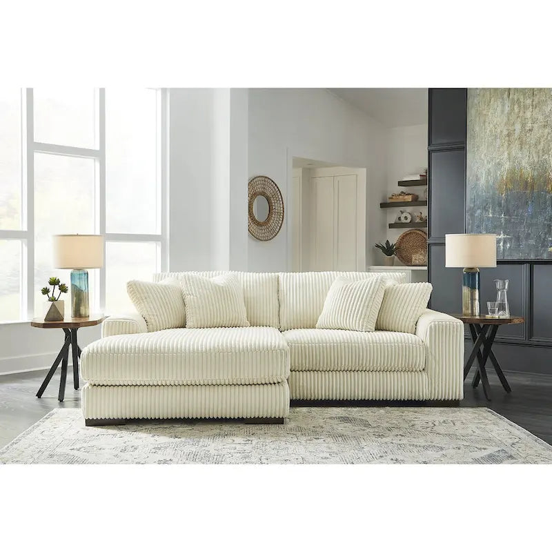 Signature Design by Ashley Lindyn 2-Piece Sectional Sofa with Chaise - Dimensions: 102W x 70D x 38H 1