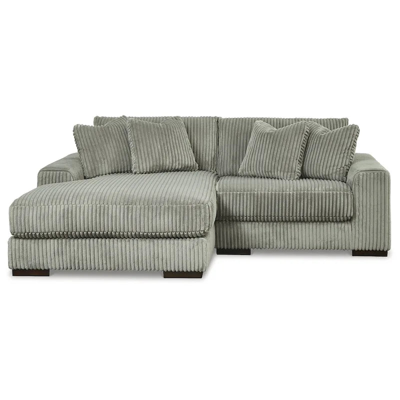 Signature Design by Ashley Lindyn 2-Piece Sectional Sofa with Chaise - Dimensions: 102W x 70D x 38H 4