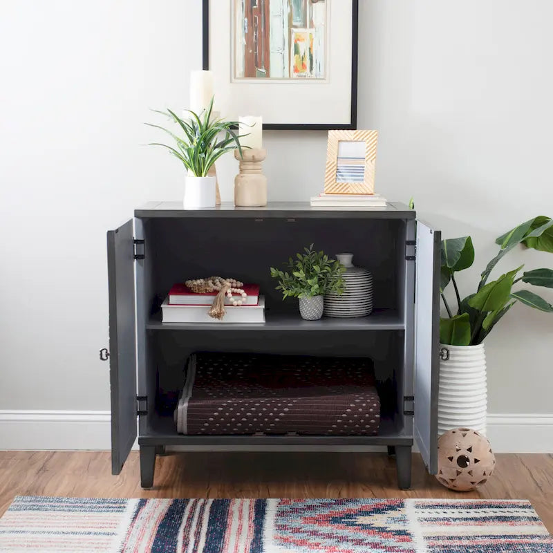 Chanters Solid Wood 2-Door Decorative Cabinet 3