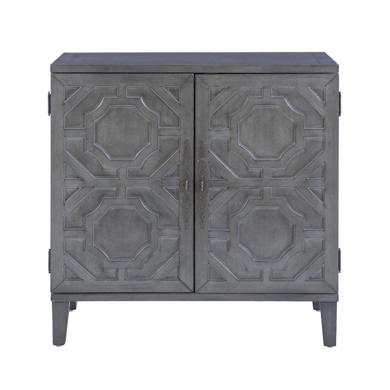 Chanters Solid Wood 2-Door Decorative Cabinet 5