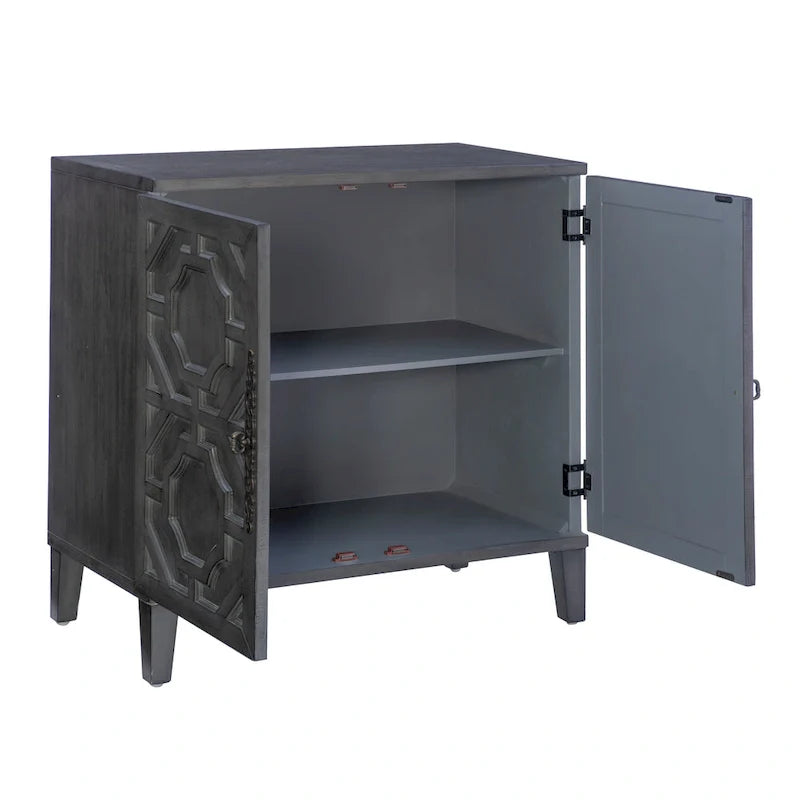 Chanters Solid Wood 2-Door Decorative Cabinet 6