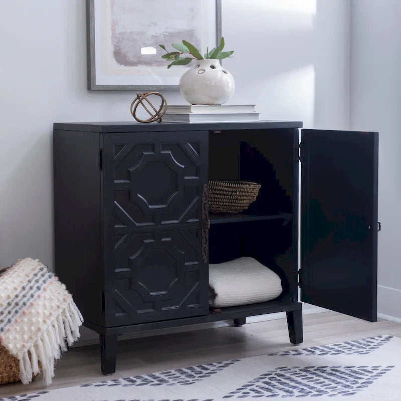 Chanters Solid Wood 2-Door Decorative Cabinet 9