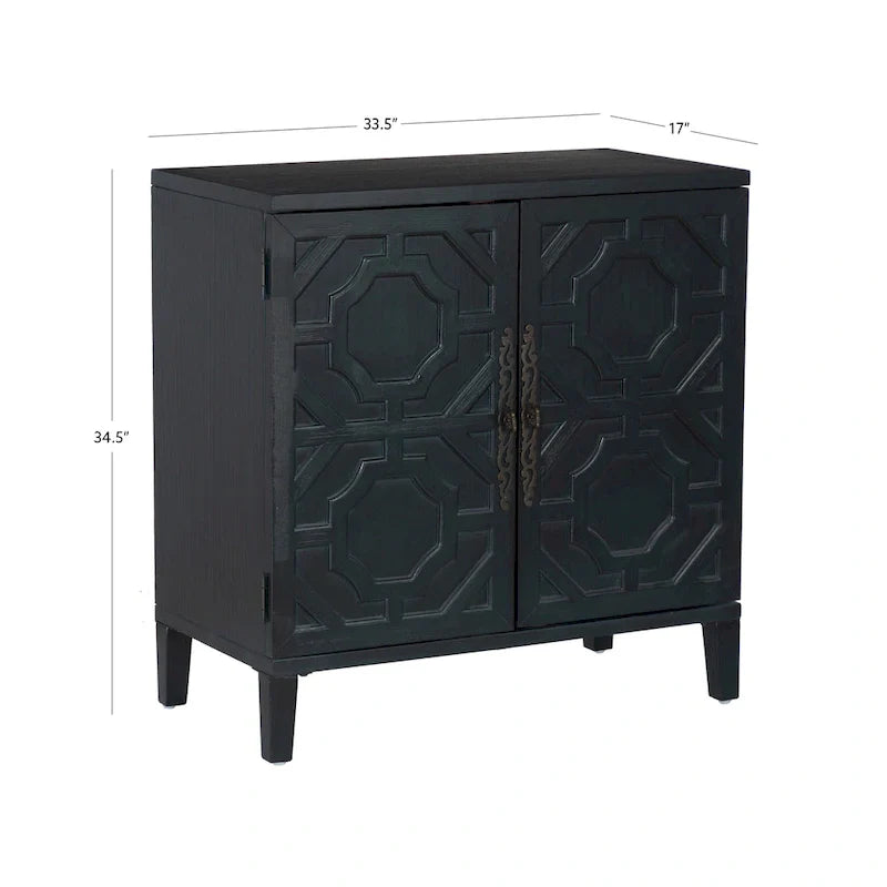 Chanters Solid Wood 2-Door Decorative Cabinet 14
