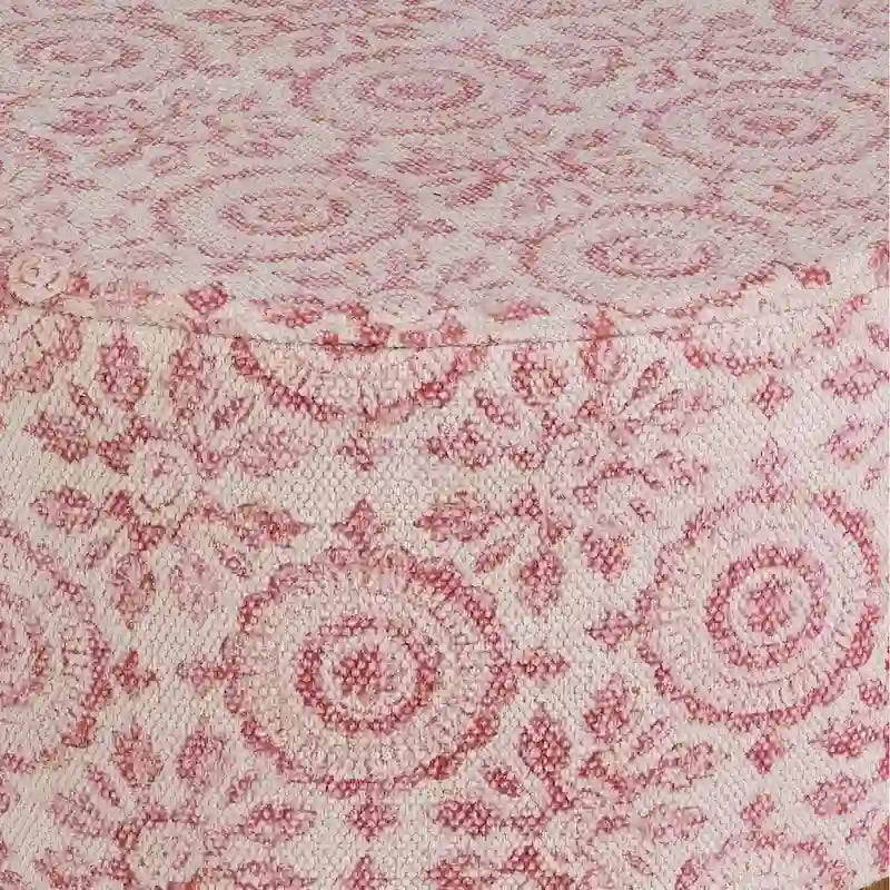 Shantanu Pink Bohemian Wooden Stool 3