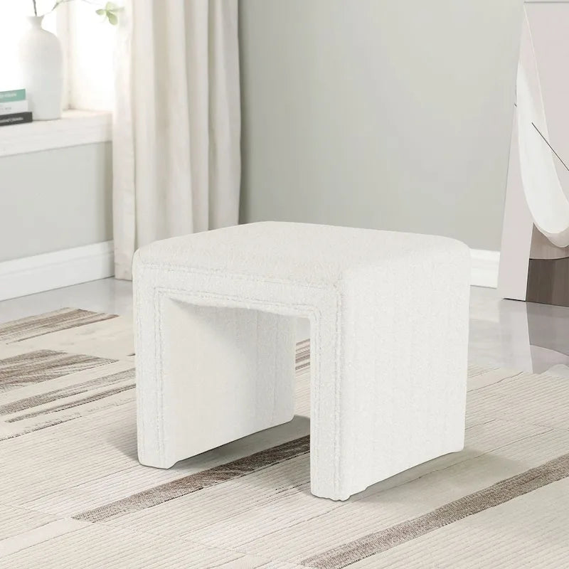 HomePop Contemporary Channel-Designed Ottoman 5