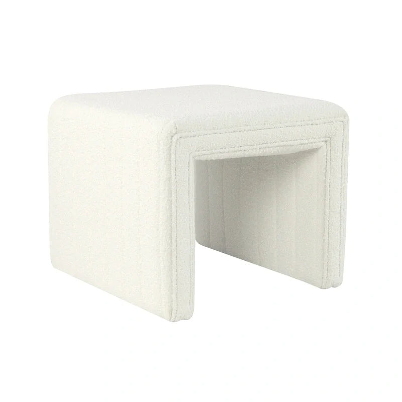 HomePop Contemporary Channel-Designed Ottoman 6