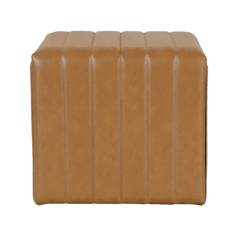 HomePop Contemporary Channel-Designed Ottoman 23