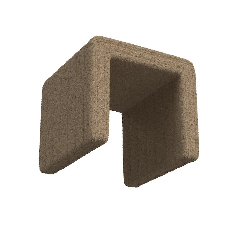 HomePop Contemporary Channel-Designed Ottoman 32