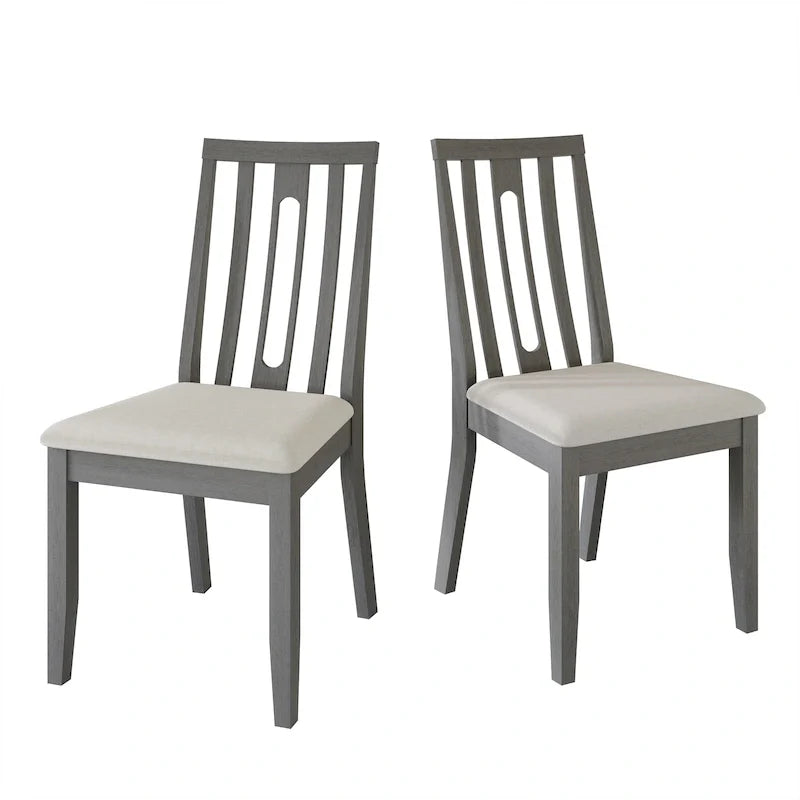 CraftPorch Modern Wooden Dining Chair Set (2 Pieces) - N/A 34