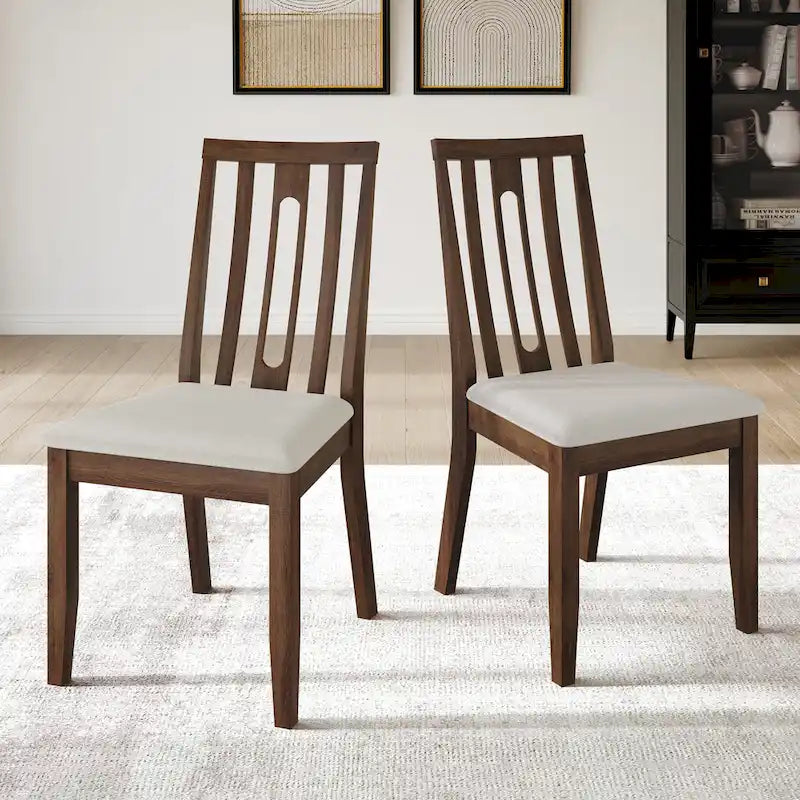 CraftPorch Modern Wooden Dining Chair Set (2 Pieces) - N/A 1