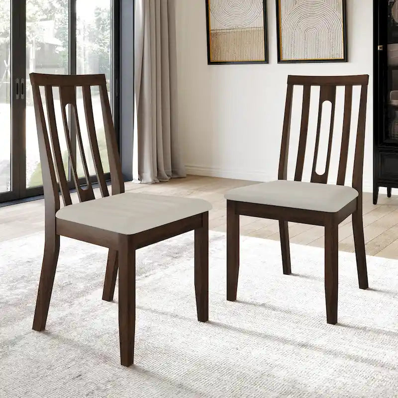 CraftPorch Modern Wooden Dining Chair Set (2 Pieces) - N/A 2