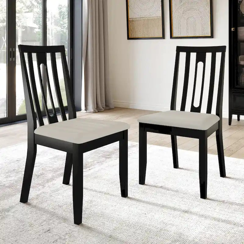 CraftPorch Modern Wooden Dining Chair Set (2 Pieces) - N/A 6