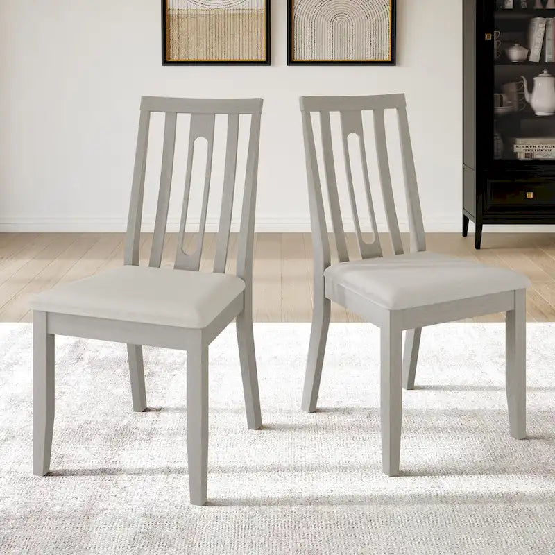 CraftPorch Modern Wooden Dining Chair Set (2 Pieces) - N/A 9