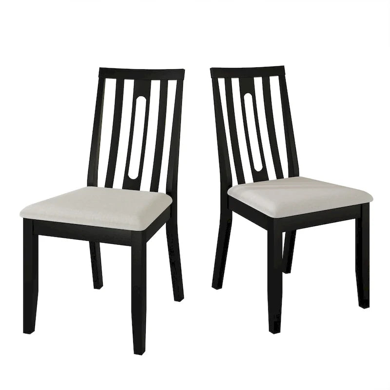CraftPorch Modern Wooden Dining Chair Set (2 Pieces) - N/A 25
