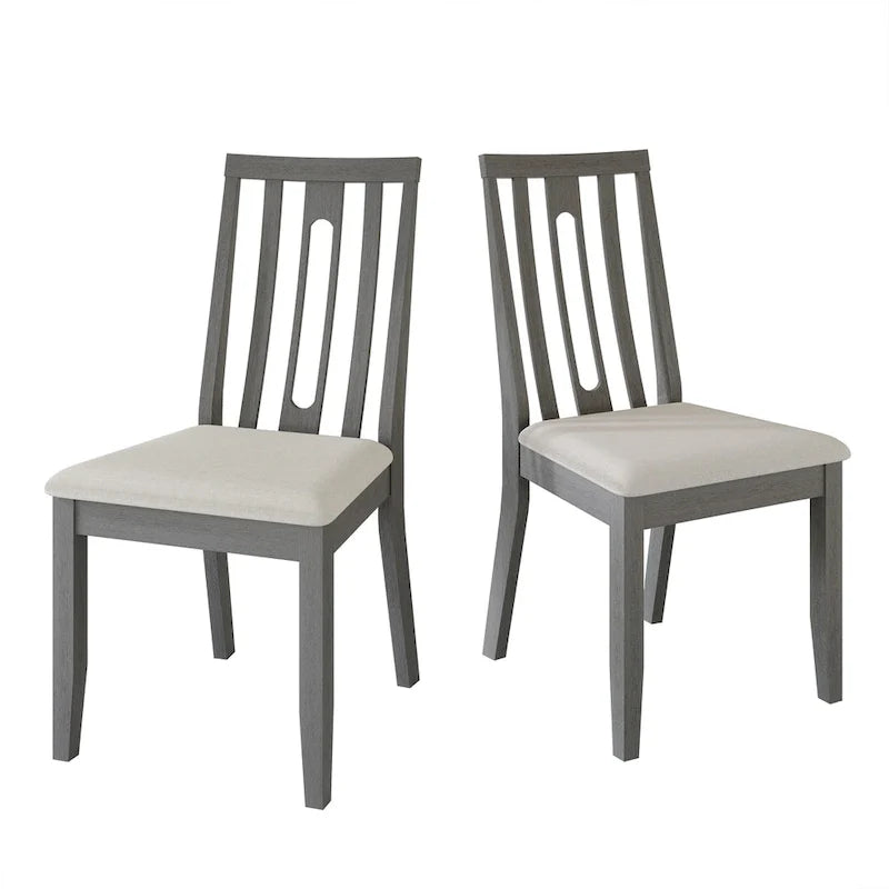 CraftPorch Modern Wooden Dining Chair Set (2 Pieces) - N/A 28