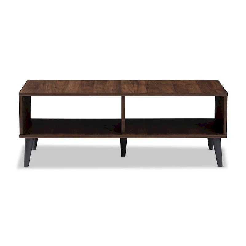 Baxton Studio Mid-Century Modern Brown Coffee Table 4