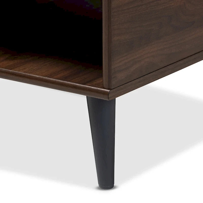 Baxton Studio Mid-Century Modern Brown Coffee Table 6