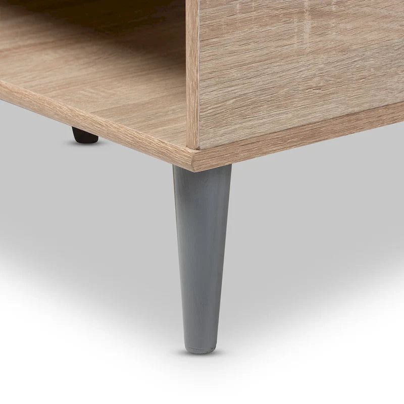 Baxton Studio Mid-Century Modern Brown Coffee Table 13