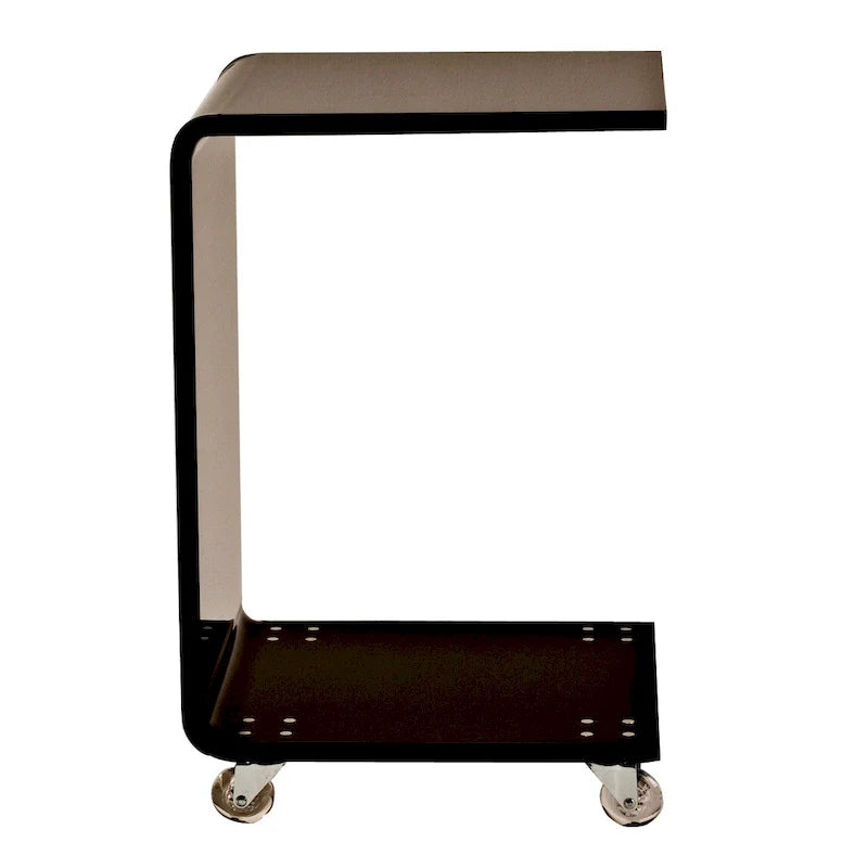 C-Shaped 100% Acrylic Accent Table for Indoor/Outdoor Use 7
