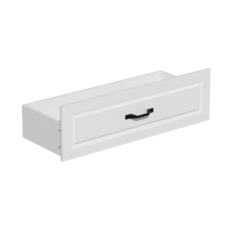 78.7-Inch Modular White Curio Cabinet with Glass Doors for Buffet Display 19
