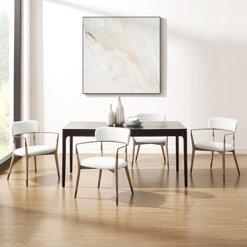 Set of 2 Mid-Century Solid Wood Accent Dining Chairs by Art Leon 9