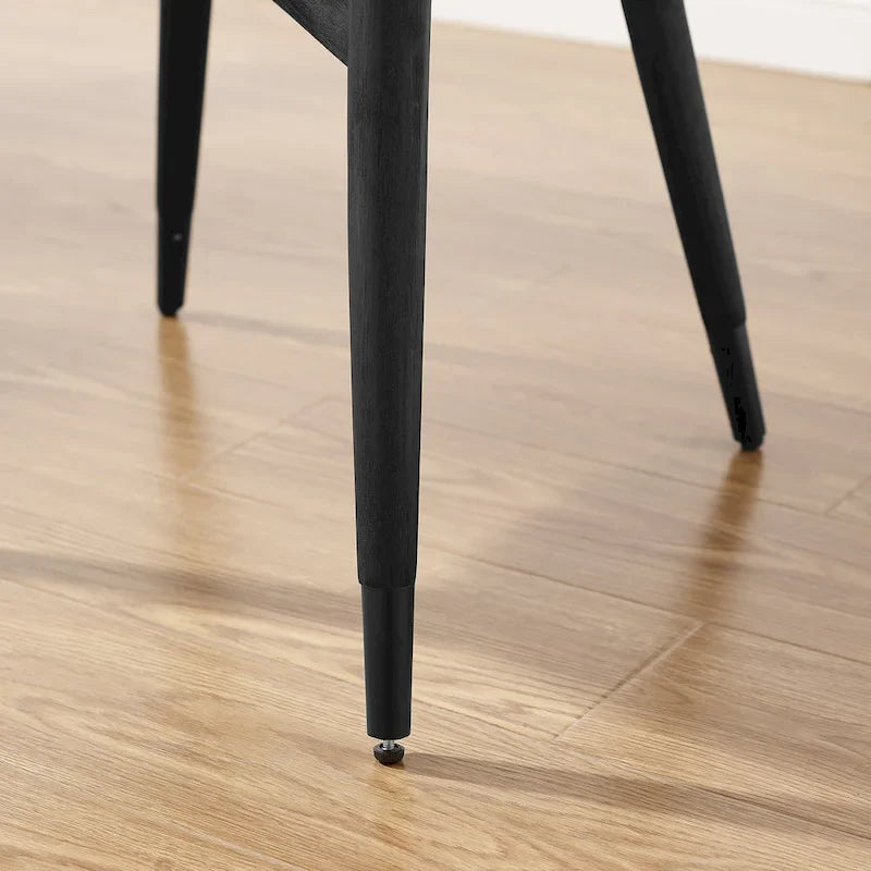Set of 2 Mid-Century Solid Wood Accent Dining Chairs by Art Leon 24