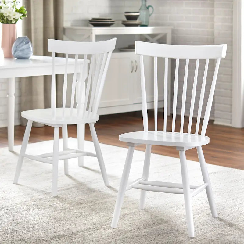Set of 2 Venice Solid Wood Spindle Dining Chairs by Simple Living 25