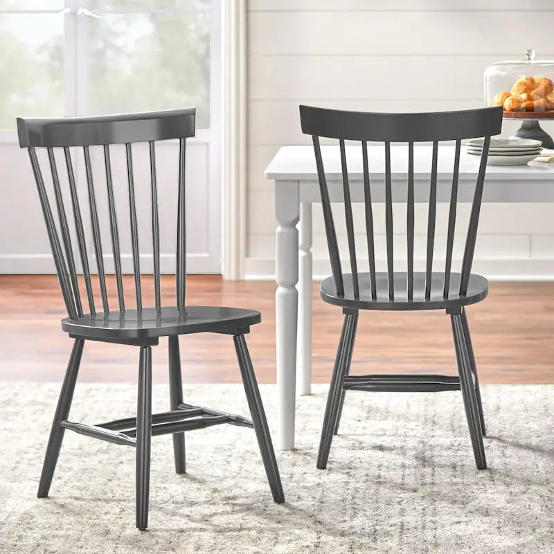 Set of 2 Venice Solid Wood Spindle Dining Chairs by Simple Living 33