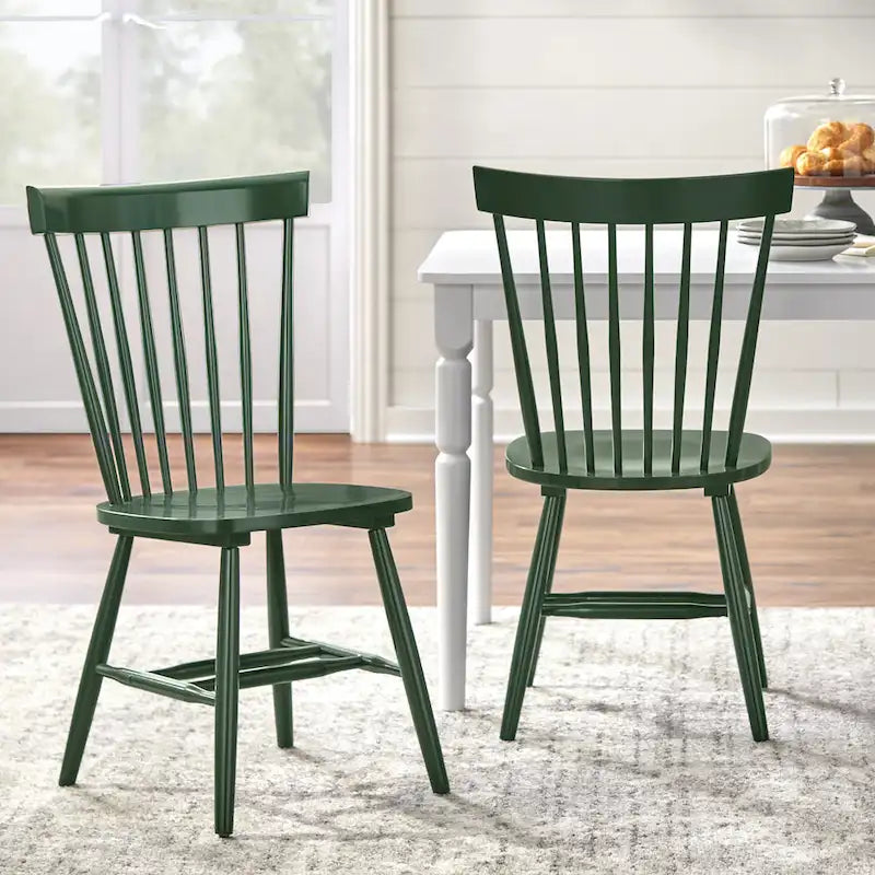 Set of 2 Venice Solid Wood Spindle Dining Chairs by Simple Living 7