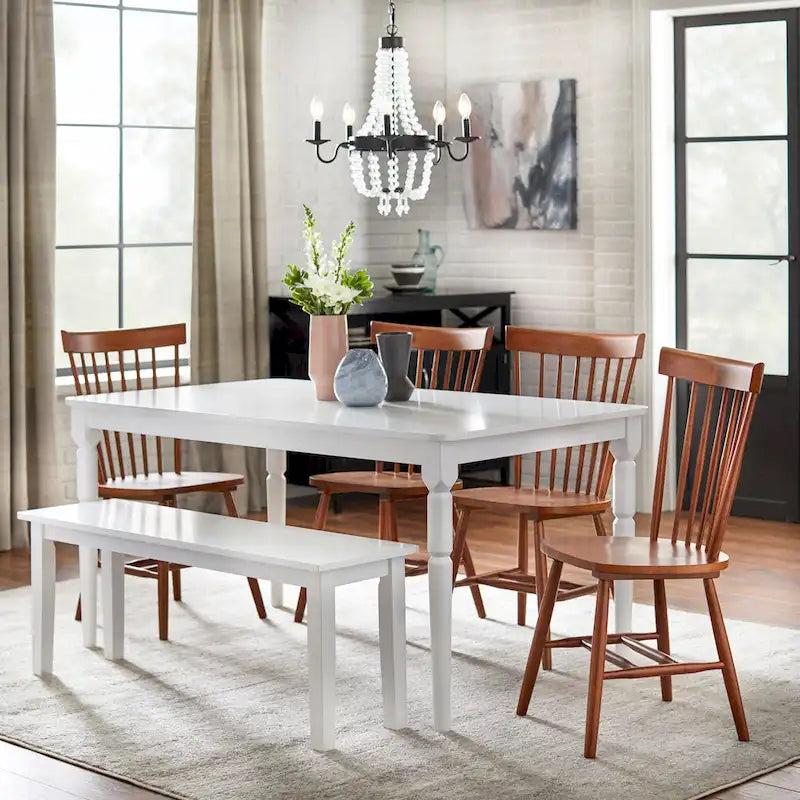 Set of 2 Venice Solid Wood Spindle Dining Chairs by Simple Living 8