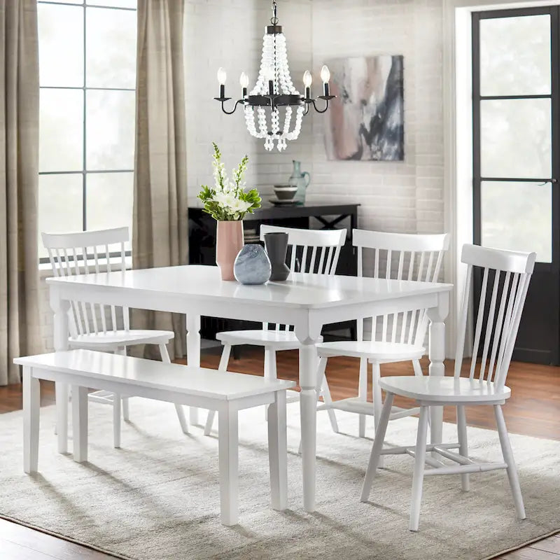 Set of 2 Venice Solid Wood Spindle Dining Chairs by Simple Living 10