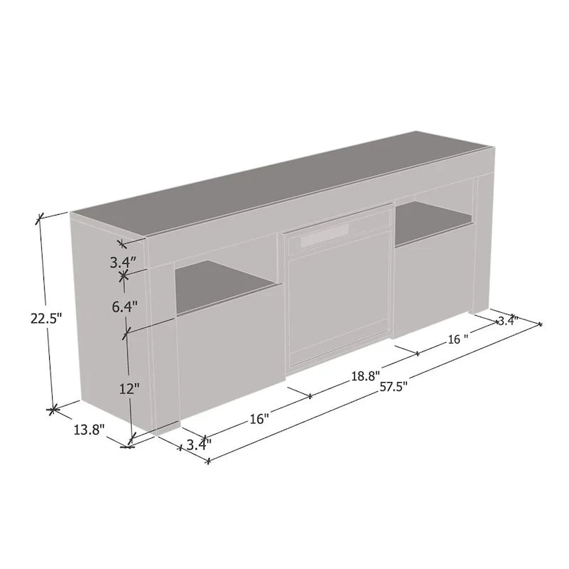 Copper Grove Qorasuv 58-Inch Electric Fireplace TV Stand 4